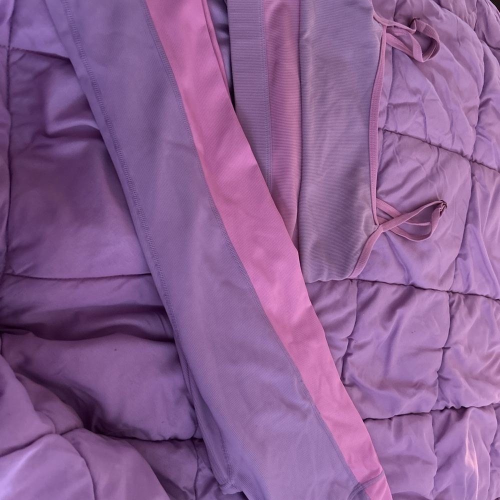 Women's Purple and Pink workout set